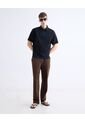 Polo Relaxed Tejida  Para Hombre Negro Seven Seven de Seven Seven