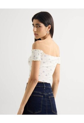 Camiseta Para Mujer Manga Corta Moda Color Crudo Marca Seven Seven #28096234