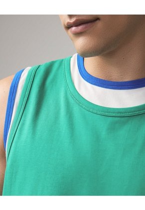 Tank Top Layering En Jersey Para Hombre Verde Seven Seven