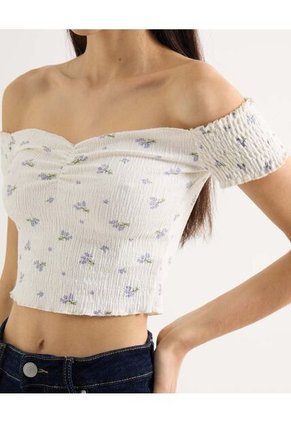 Camiseta Para Mujer Manga Corta Moda Color Crudo Marca Seven Seven #28096234