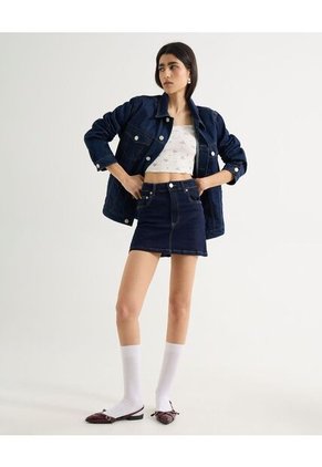 Camiseta Para Mujer Manga Corta Moda Color Crudo Marca Seven Seven #28096234