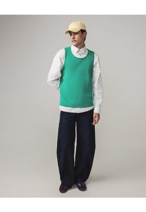Tank Top Layering En Jersey Para Hombre Verde Seven Seven