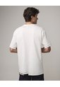 Camiseta Gráfica Con Capas  Para Hombre Crema Seven Seven de Seven Seven
