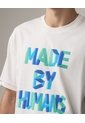 Camiseta Gráfica Con Capas  Para Hombre Crema Seven Seven de Seven Seven
