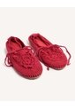 Baletas Crochet Con Amarre  Para Mujer Rojo Seven Seven de Seven Seven