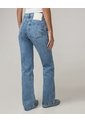 Jean Flare Tiro Medio Rígido  Para Mujer Azul Seven Seven de Seven Seven