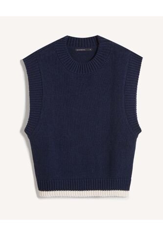 Chaleco Para Mujer Punto Color Azul Marca Seven Seven #28250145 Seven Seven