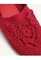 Baletas Crochet Con Amarre  Para Mujer Rojo Seven Seven de Seven Seven