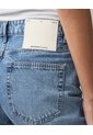 Jean Flare Tiro Medio Rígido  Para Mujer Azul Seven Seven de Seven Seven