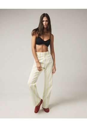 Top Escote En V Tiras Ajustables Para Mujer Negro Seven Seven
