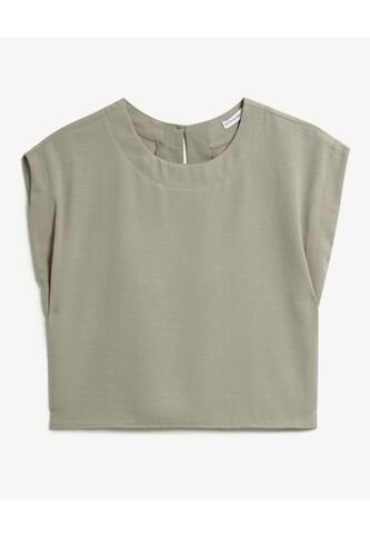 Blusa Para Mujer Manga Corta Color Verde Marca Seven Seven #28124094 Seven Seven