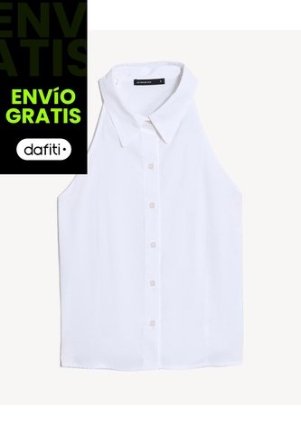 Blusa Halter Con Escote  Para Mujer Crudo Seven Seven Seven Seven