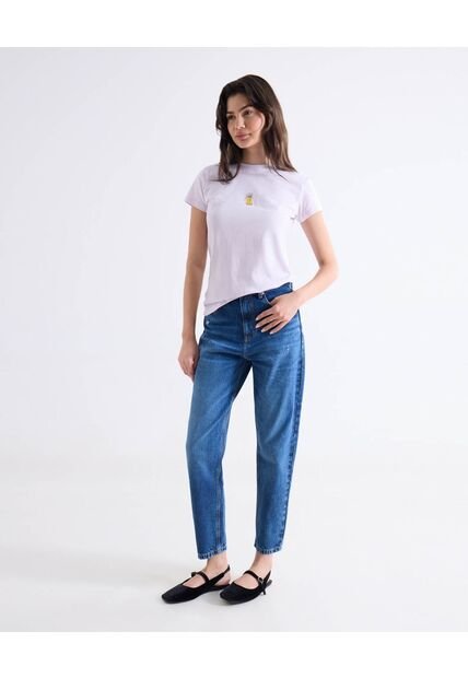 Camiseta Para Mujer Manga Corta Cuello Redondo Color Rosado Marca Seven Seven #28096550