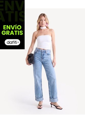 Camiseta Halter Con Tiras Cruzadas  Para Mujer Crudo Seven Seven Seven Seven
