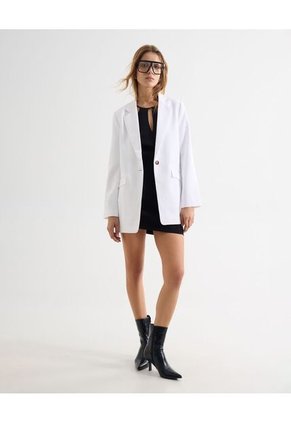 Blazer Para Mujer  Color Blanco Marca Seven Seven #28400053