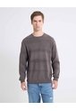Saco Textura De Rayas  Para Hombre Gris Seven Seven de Seven Seven