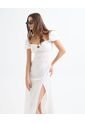 Vestio Maxi Con Cut Out  Para Mujer Crudo Seven Seven de Seven Seven