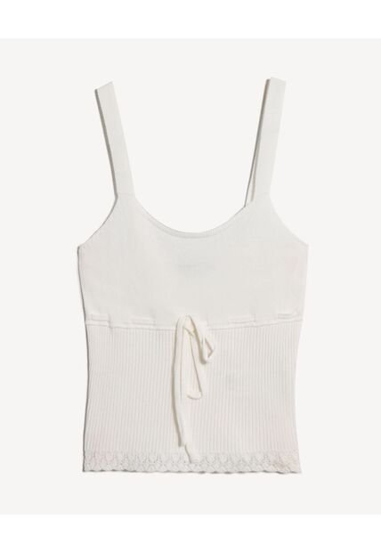 Camiseta Para Mujer Manga Sisa Moda Color Crudo Marca Seven Seven #28096429