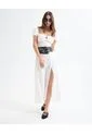 Vestio Maxi Con Cut Out  Para Mujer Crudo Seven Seven de Seven Seven