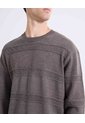 Saco Textura De Rayas  Para Hombre Gris Seven Seven de Seven Seven