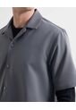 Camisa Para Hombre Manga Corta Cuello Resort Color Gris  Marca Seven Seven #45012078 de Seven Seven