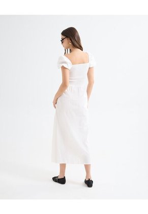 Vestio Maxi Con Cut Out  Para Mujer Crudo Seven Seven