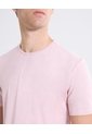 Camiseta Slim Ajustada   Para Hombre Rosado Seven Seven de Seven Seven