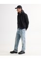 Jeans Straight Tono Medio Con Desgastes  Para Hombre Gris Seven Seven de Seven Seven