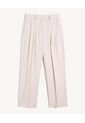 Pantalón Wide Leg Sastrero  Para Mujer Beige Seven Seven de Seven Seven