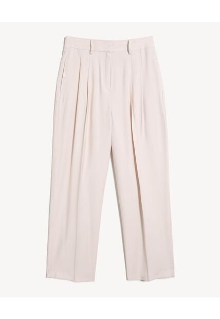 Pantalón Wide Leg Sastrero  Para Mujer Beige Seven Seven