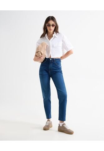 Jean Para Mujer Mom Color Azul Marca Seven Seven #28160926 Seven Seven