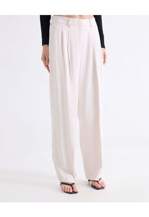 Pantalón Wide Leg Sastrero  Para Mujer Beige Seven Seven