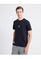 Camiseta Gráfico Minimalista  Para Hombre Negro Seven Seven de Seven Seven