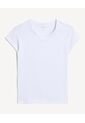 Camiseta Deportiva Cuello V  Para Mujer Marfil Seven Seven de Seven Seven