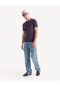 Camiseta Slim Ajustada   Para Hombre Azul Seven Seven de Seven Seven