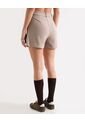 Short De Vestir Con Pinzas  Para Mujer Beige Seven Seven de Seven Seven