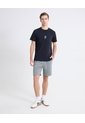 Camiseta Gráfico Minimalista  Para Hombre Negro Seven Seven de Seven Seven