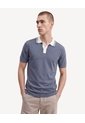 Polo Con Cuello Contraste  Para Hombre Azul Seven Seven de Seven Seven
