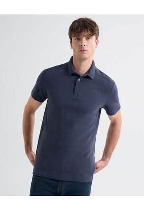 Polo Para Hombre Cuello Tejido  Color Azul Oscuro Marca Seven Seven #45110853