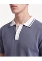 Polo Con Cuello Contraste  Para Hombre Azul Seven Seven de Seven Seven
