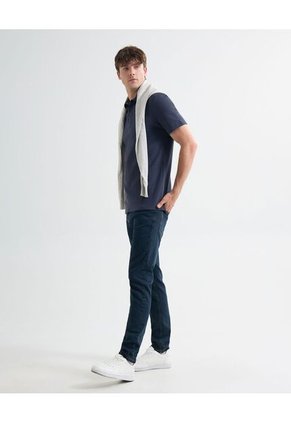 Polo Para Hombre Cuello Tejido  Color Azul Oscuro Marca Seven Seven #45110853