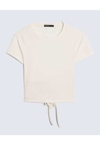 Camiseta Para Mujer Manga Corta Cuello Redondo Color Crudo Marca Seven Seven #28096304 Seven Seven