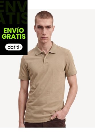 Polo Sport En Tejido  Para Hombre Camel Seven Seven Seven Seven