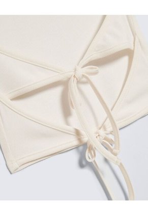 Camiseta Para Mujer Manga Corta Cuello Redondo Color Crudo Marca Seven Seven #28096304