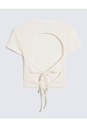 Camiseta Para Mujer Manga Corta Cuello Redondo Color Crudo Marca Seven Seven #28096304