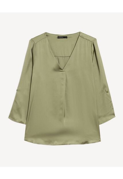Blusa Para Mujer Manga 3/4 Color Verde Marca Seven Seven #28124089