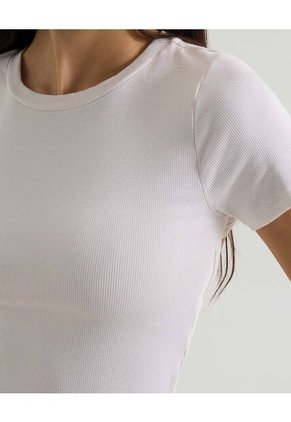 Camiseta Para Mujer Manga Corta Cuello Redondo Color Crudo Marca Seven Seven #28096304