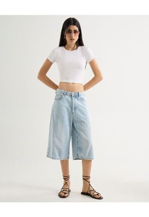 Camiseta Para Mujer Manga Corta Cuello Redondo Color Crudo Marca Seven Seven #28096304