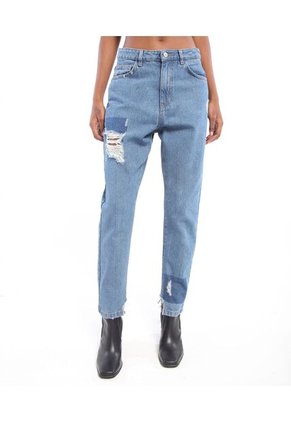 Jean Para Mujer Mom Color Azul  Marca Seven Seven #28160755