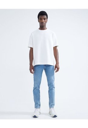 Camiseta Para Hombre Manga Corta Cuello Redondo Color Marfil Marca Seven Seven #45092501